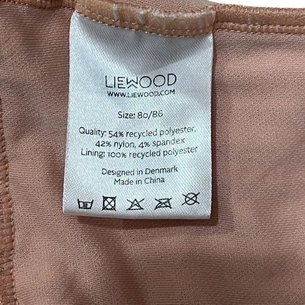 Liewood Amara Seersucker Striped Ruffle Skirt Swimsuit Size 1Y - 1.5Y 80cm/86cm